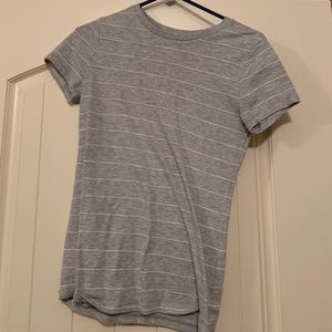Gray striped short sleeve